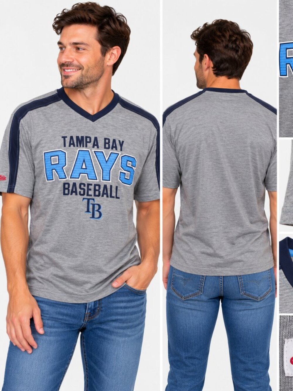 Tampa Bay Rays Stitches Baseball Shirt – $29